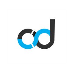 od, cd initials company logo