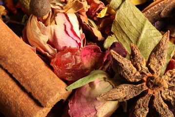 Macro photo of spices