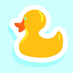Icon of a bath duck. All layers are editable