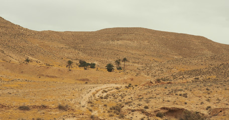 Fototapeta na wymiar view of the Atlas Mountains. southern Tunisia