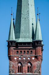 Lübeck St. Petri Tower in detail