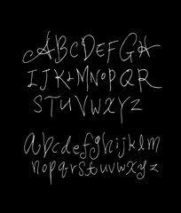 벡터 문자 / 손으로 쓴 글씨체