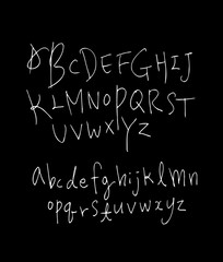 벡터 문자 / 손으로 쓴 글씨체