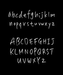 벡터 문자 / 손으로 쓴 글씨체