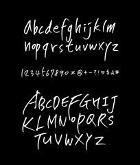 벡터 문자 / 손으로 쓴 글씨체