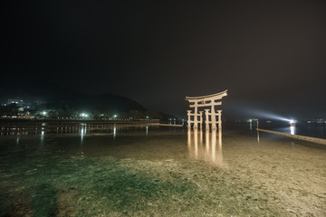 Long exposure in Miyajima at night