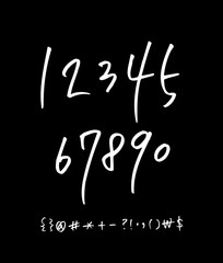 벡터 문자 / 손으로 쓴 글씨체