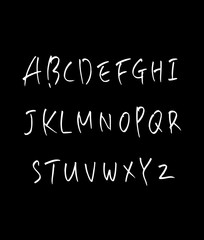 벡터 문자 / 손으로 쓴 글씨체