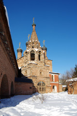 Fototapeta na wymiar MOSCOW, RUSSIA - February, 2018: Krutitsy Patriarchal Metochion, established in the late 13th century