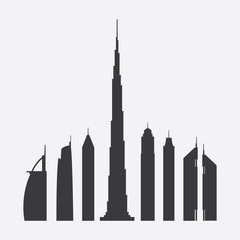     Famous Skyscrapers' Silhouettes