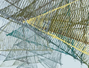 Abstract painting on canvas. Hand made art. Colorful texture. Modern artwork. Strokes of fat paint. Brushstrokes. Contemporary art. Artistic background image.