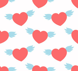 Flying heart pattern