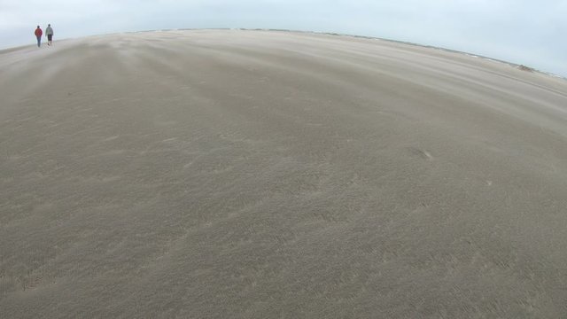 Sandverwehungen am Strand, Nordseestrand