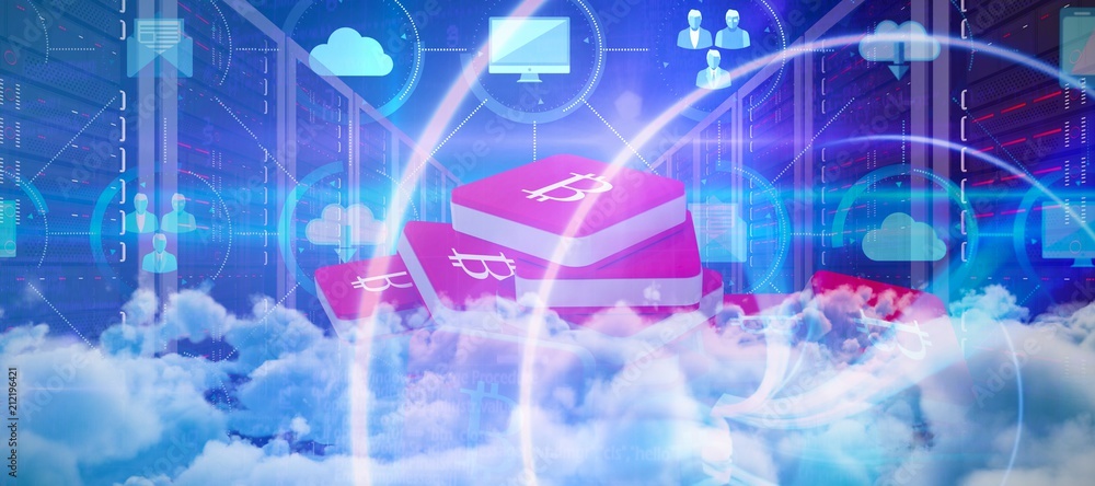 Poster composite image of view of cloudscape