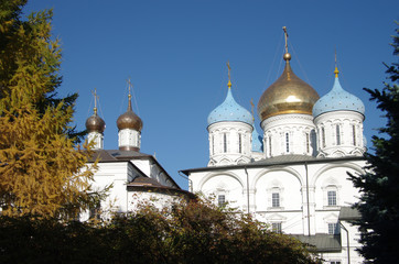 Fototapeta na wymiar MOSCOW, RUSSIA - October, 2016: Novospassky Monastery