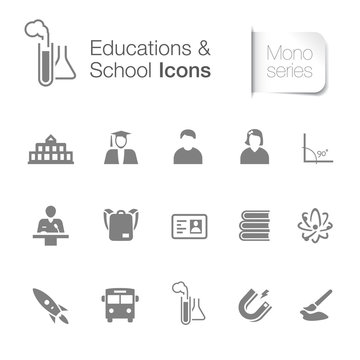 Educations & school icons