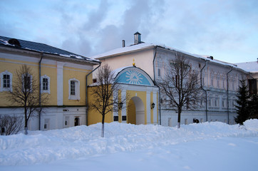 KOSTROMA, RUSSIA - February, 2018: Ipatyevsky Monastery in winter day
