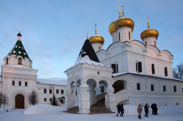 KOSTROMA, RUSSIA - February, 2018: Ipatyevsky Monastery in winter day