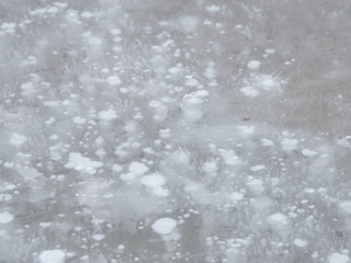 frozen surface in winter