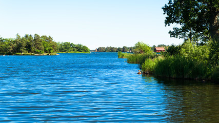 The archipelago outside Pataholm in Smaland, Sweden, on a sunny summer day. © imfotograf