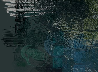 Abstract painting on canvas. Hand made art. Colorful texture. Modern artwork. Strokes of fat paint. Brushstrokes. Contemporary art. Artistic background image.