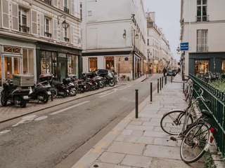 Fotobehang Cozy street in Paris, France © Ekaterina Belova