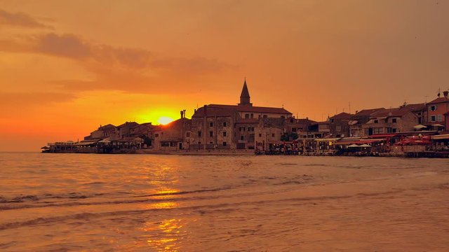 Umag at sunset, Croatia