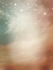 Fantasy background with cloud