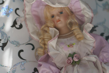 Fototapeta premium Image of cute old fashioned doll 