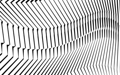 monochrome stripe waving line background pattern