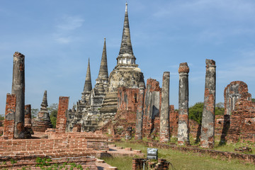 Obraz premium Temple of Ayutthaya historical park