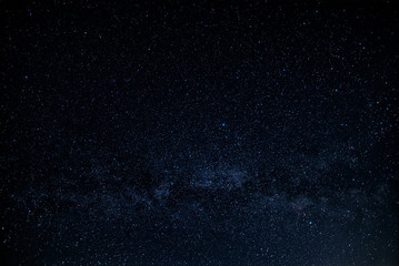 night sky stars / night photography starry sky summer countryside Ukraine