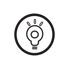 Idea icon concept vector.light bulb symbol.