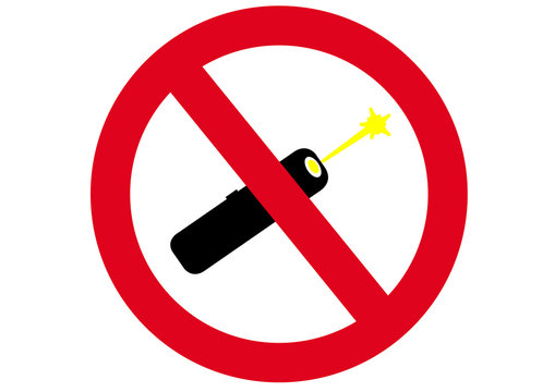 Schild Laserpointer verboten