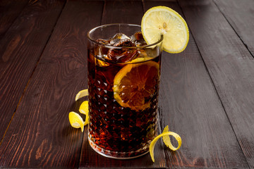 lemon, citrus, menu, place, ice, peel,