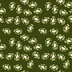 Military camouflage seamless pattern in different shades of green color