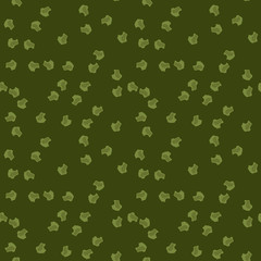 Military camouflage seamless pattern in different shades of green color