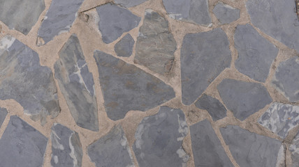 Large stones texture of the floor natural