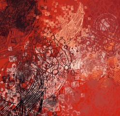 Abstract painting on canvas. Hand made art. Colorful texture. Modern artwork. Strokes of fat paint. Brushstrokes. Contemporary art. Artistic background image.