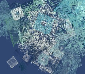 Abstract painting on canvas. Hand made art. Colorful texture. Modern artwork. Strokes of fat paint. Brushstrokes. Contemporary art. Artistic background image.