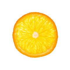 Orange circle on white background