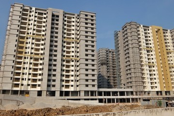 New skyscrapers in Bangalore, Karnataka, India.