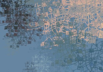 Abstract painting on canvas. Hand made art. Colorful texture. Modern artwork. Strokes of fat paint. Brushstrokes. Contemporary art. Artistic background image.