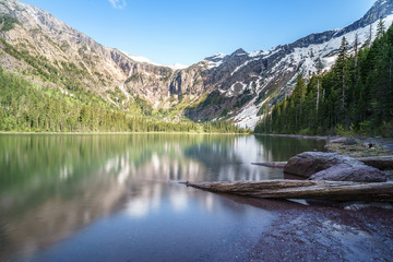 Avanlanche lake, Glacier National Park in Montana
