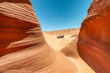 Exterior of Upper Antelope Canyon, Arizona - USA