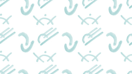 A colored pattern from various hand drawings