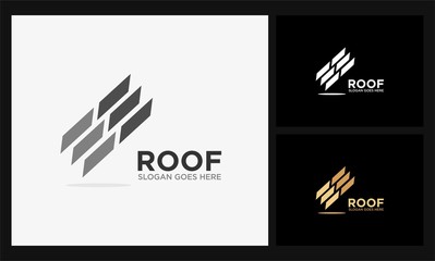 Fototapeta na wymiar abstract simple roof logo