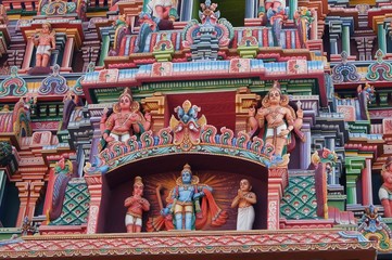 View of Sri Ranganathar Swamy Temple in Srirangam, Trichy.