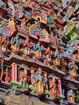 View of Sri Ranganathar Swamy Temple in Srirangam, Trichy.