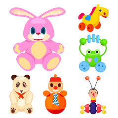 Animal Toys for Little Children Illustrations Set